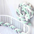 Breathable Cotton Crib Protector Baby Bed Cot Bumper Knot - millionsource