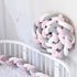 Breathable Cotton Crib Protector Baby Bed Cot Bumper Knot - millionsource