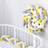 Breathable Cotton Crib Protector Baby Bed Cot Bumper Knot - millionsource