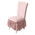 Jacquard Stretch Chair Cover Dining Room Ruffled Slipcover - millionsource