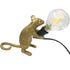 Resin Mouse Table Lamp LED Art Desk Light With Bulb