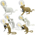 Resin Mouse Table Lamp LED Art Desk Light With Bulb