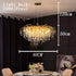 Luxury Crystal LED Chandelier Ceiling Indoor Lighting Decor