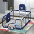 Baby Playpen Large Kids Infant Playard Fence w Gate Basketball Hoop