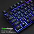 LED Wired USB Gaming Keyboard Mouse Combo Rainbow Backlit - millionsource