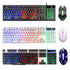 LED Wired USB Gaming Keyboard Mouse Combo Rainbow Backlit - millionsource