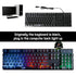 LED Wired USB Gaming Keyboard Mouse Combo Rainbow Backlit - millionsource