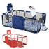 Baby Playpen Large Kids Infant Playard Fence w Gate Basketball Hoop