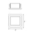 Square Rectangle Tubing Plug End Cap Chair Glide Cover - millionsource