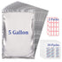 Food Storage Mylar Bags + 2500CC Oxygen Absorbers + Label Paper