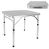 Portable Aluminum Fold-in-Half Table with Adjustable Heights - millionsource