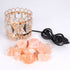 Himalayan Salt Crystal Basket Lamp w/ Dimmer Switch Bulb - millionsource