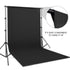 Solid Black Backdrop Portrait Background for Photography Studio