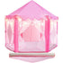 Girls Hexagon Princess Castle Play Tent Large Playhouse w/ Rug