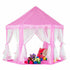 Girls Hexagon Princess Castle Play Tent Large Playhouse w/ Rug